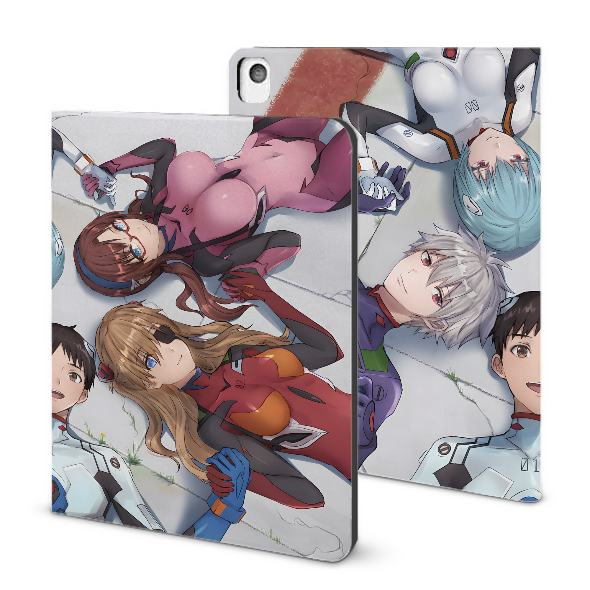 （画像用） EVA 新世紀エヴァンゲリオン IPadケース ペンホルダー付き ブックスタイルデザイン